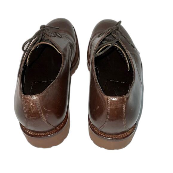 Johnston Murphy Men\'s Brown Oxford Dress Shoes Italy Leather Size 11.5 NWOT main image 6